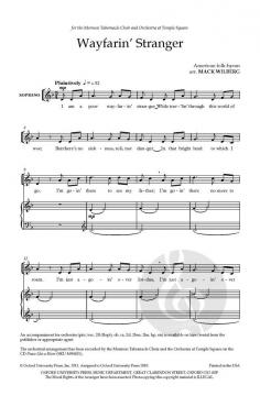 Wayfarin' Stranger von Mack Wilberg (Download) 