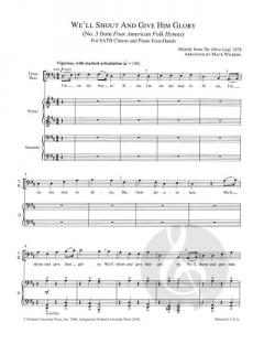 We'll Shout And Give Him Glory von Mack Wilberg (Download) 
