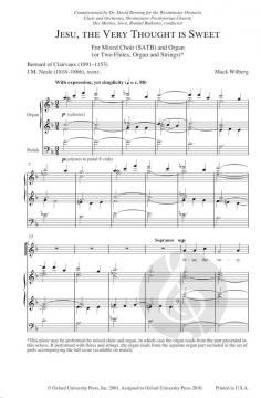 Jesu, The Very Thought Is Sweet von Mack Wilberg (Download) 