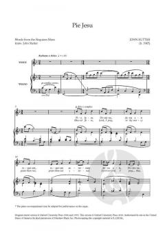 Pie Jesu (solo/high) von John Rutter (Download) 