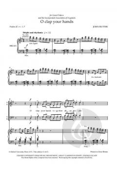 O clap your hands von John Rutter (Download) 