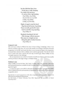 Mary's Lullaby von John Rutter (Download) 
