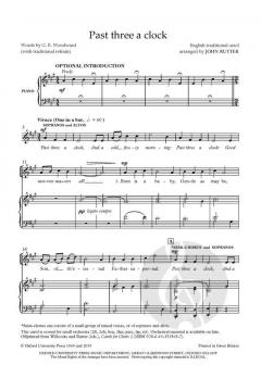 Past three a clock von John Rutter (Download) 