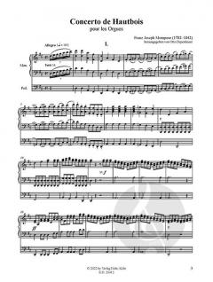 Concerto de Hautbois pour les Orgues von Franz Joseph Mompour 