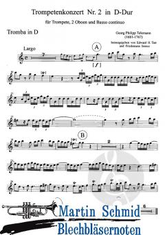 Konzert D-Dur Nr.2  von Georg Philipp Telemann 