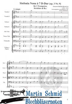 Sinfonia Nona op.3 Nr.9 à 7 von Giovanni Battista Bononcini 
