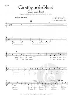 Cantique de Noel - Satz mit Solo- und Chorstimmen von Adolphe Charles Adam 