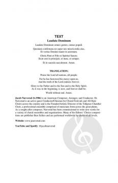 Laudate Dominum von Jacob Narverud (Download) 