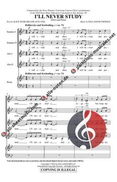 I'll Never Study von Paul David Thomas (Download) 