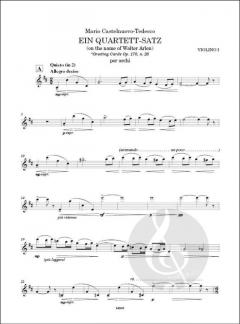 Ein Quartett-Satz von Mario Castelnuovo-Tedesco 