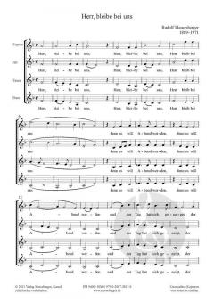 Herr, bleibe bei uns von Rudolf Mauersberger 