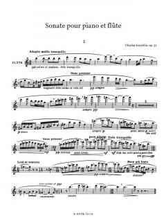 Sonate für Klavier und Flöte op.52 von Charles Koechlin im Alle Noten Shop kaufen