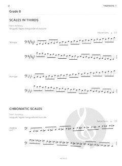 Scales and Arpeggios for Trombone, Grades 6-8 