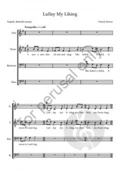 Lullaby My Liking von Patrick Hawes 