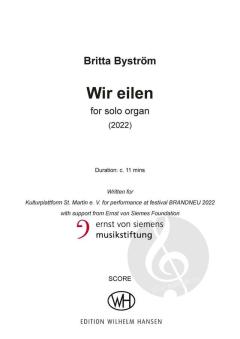 Wir eilen von Britta Byström 