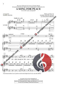 A Song for Peace von Daniel Mattix 
