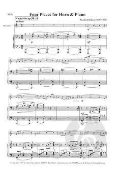 4 Pieces op. 35 von Reinhold Glière 
