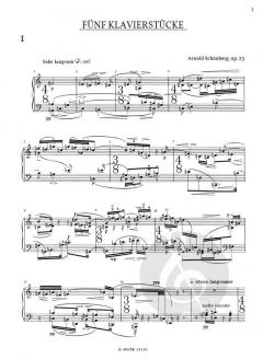 5 Klavierstücke op. 23 von Arnold Schönberg im Alle Noten Shop kaufen