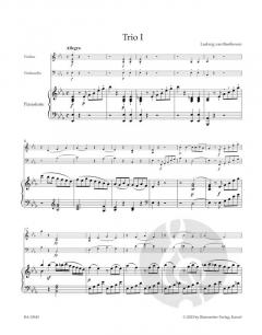 Trios op. 1 von Ludwig van Beethoven (Download) 