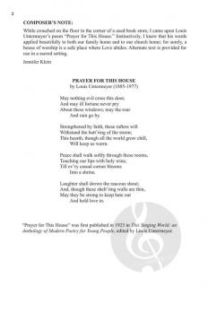 Prayer for This House von Jennifer Klein (Download) 