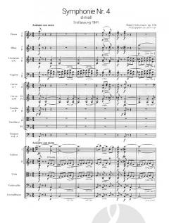 Symphonie Nr. 4 d-moll op. 120 - Partitur 