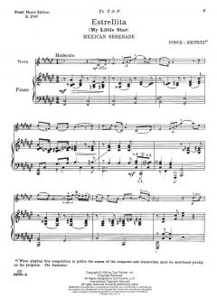 Estrellita (My Little Star) von Manuel Maria Ponce 