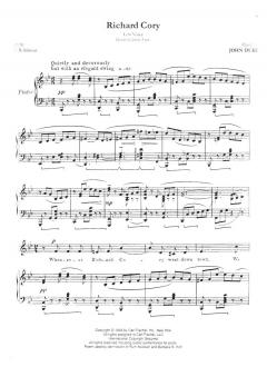 Richard Cory And Selected Songs von John Duke 