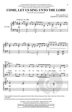 Come, Let Us Sing Unto the Lord von Joseph M. Martin (Download) 