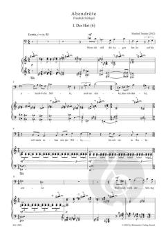 Abendröte für tiefe Stimme und Klavier von Manfred Trojahn (Download) 
