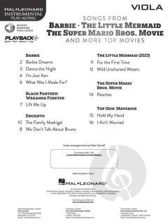 Songs from "Barbie", "The Little Mermaid", "The Super Mario Bros. Movie" 