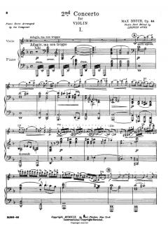 Concerto Nr. 2 in D Minor Op. 44 von Max Bruch 