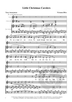 Little Christmas Carolers von Vivienne Olive 