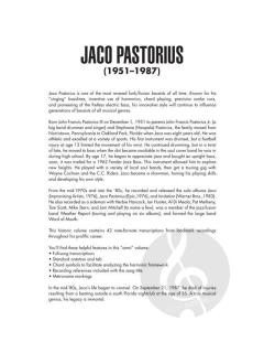 Jaco Pastorius Omnibook 