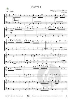 12 kleine Duette von Wolfgang Amadeus Mozart 