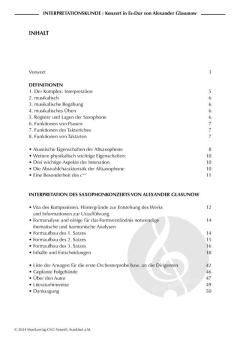 Interpretationskunde 1: Konzert in Eb-Dur von A. Glasunow 