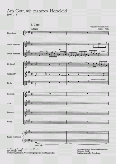 Ach Gott, wie manches Herzeleid von Johann Sebastian Bach (Download) 