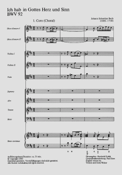 Ich hab in Gottes Herz und Sinn (J.S. Bach) 