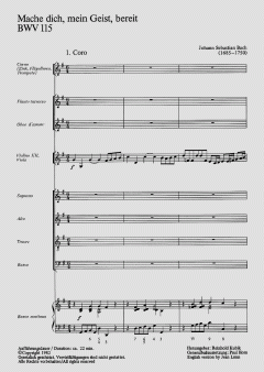 Mache dich, mein Geist, bereit von Johann Sebastian Bach (Download) 