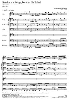 Bereitet die Wege, bereitet die Bahn von Johann Sebastian Bach (Download) 