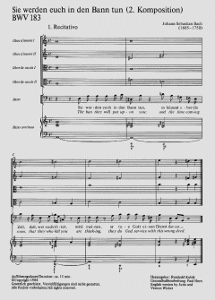 Sie werden euch in den Bann tun (II) von Johann Sebastian Bach (Download) 