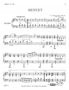 Menuet op. 14/1 von Ignaz Paderewski 
