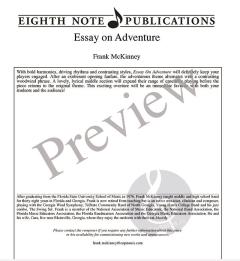 Essay on Adventure 