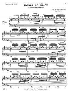 Rustle of Spring (Fruhlingsrauchen), Op. 32, No. 3 von Christian Sinding 