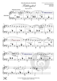Frühlingslied Op. 62, Nr. 6 von Felix Mendelssohn Bartholdy 