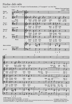 Fürchte dich nicht von Johann Christoph Bach (Download) 