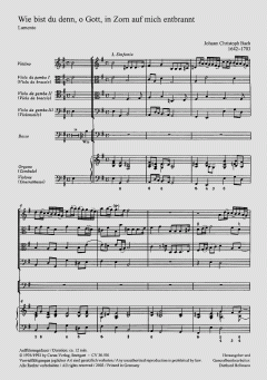 Wie bist du denn, o Gott von Johann Christoph Bach (Download) 