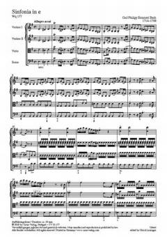 Sinfonia in e von Carl Philipp Emanuel Bach (Download) 