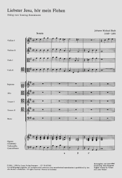 Liebster Jesu, hör mein Flehen von Johann Michael Bach (Download) 
