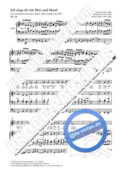 Ich singe dir mit Herz und Mund F-Dur op. 99, 5 von Johann Crüger (Download) 