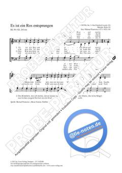 Es ist ein Ros entsprungen F-Dur von Michael Praetorius (Download) 